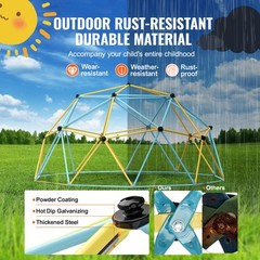 Uimoso Climbing Dome 12FT Geometric Dome Climber Jungle Gym for Kids 3-10 Years
