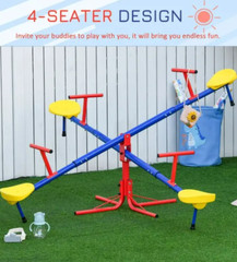 Playground Seesaw Totter Teeter Kids Outdoor Set Dandy Play Home Teeter-Totter