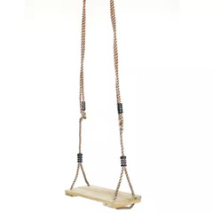 Outdoor Wooden Tree Bar Swing with Hanging Ropes Free Shipping