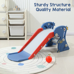 Toddler Indoor Slide for 0 To 3 Years Old Easy Assembly Dinosaur Shape Foldable