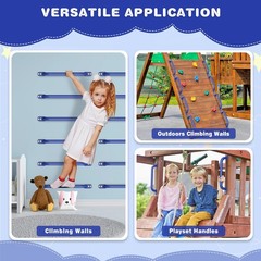 6 Pack 17-Inch Safety Handle, Heavy Duty Metal Safety Playground Handles, Ind…