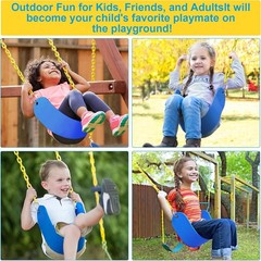 Heavy-Duty EVA Swing for Kids & Adults – 66″ Long Anti-Rust Chains, Safe Design