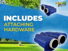 SWING SET STUFF BINOCULARS BLUE fort playground park wood accessories kids 0132