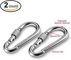 Twist Lock Black Swing Swivel, Tangle-Free Rotation