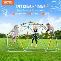 VEVOR Climbing Dome 12FT Geometric Dome Climber Jungle Gym for Kids 3-10 Years
