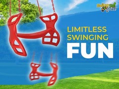 SWING SET STUFF INC. GLIDER WITH COATED CHAIN KIT RED play boy girl fun toy 0304