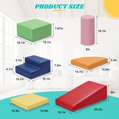 6-Piece Set Baby Foam Climbing Blocks for Toddlers – Baby Climbing Toys for T…