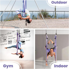 Home & Outdoor Swing Set | Easy Setup, 600Lb Capacity, Carrying Bag Included