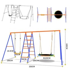 Toddler Swing Set for Backyard,Outdoor Swing Climber for Kids and Adults
