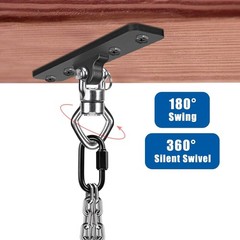 Heavy-Duty Ceiling Mount Swing Hanger 900 LB Capacity for Aerial Silks & Punchin