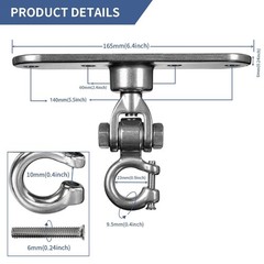 Heavy Duty Swing Hanger Smooth Operation 180° & 360° Swivel Bearings 1