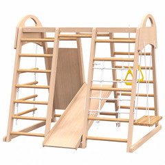 Kids Boys Girls Bedroom Swing Slide Set Playground Climbing Playset, Ages 2-6yrs