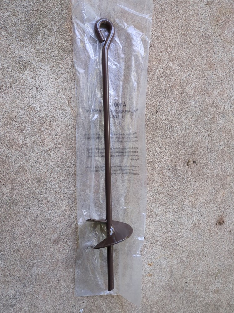 Discovery Swing Set Ground Lawn Anchors 15” Long, Backyard dog stake for lead