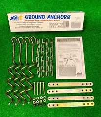 Durable Metal Ground Anchor Kit for Swing Sets, Trampolines & Patio Furniture