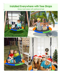 750 Lb Weight Capacity 40 Inch Round Saucer Tree Swing bed hammock outdoor PLAY