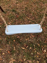 Wood Tree Swing with Hand spliced 10 Feet rope Each Side/23” x 7” x 1 1/2”