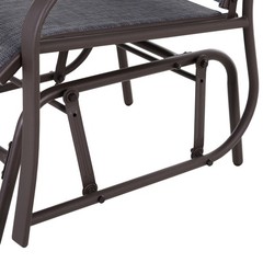 3-Pc Porch Glider Set: Powder-Coated Steel Frames, Cool Mesh Seats, 352lbs/Seat