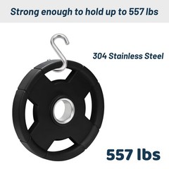 2 Pcs Heavy Duty S Hooks 3.3 Inch – 304 Stainless Steel Hammock Hooks 557 lbs…