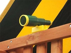 Large Green Plastic Telescope Swing Set Accessory for Outdoor Wooden Swing Set