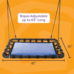 Platform Tree Swing for Kids – Set, Branch, or Playground – Brown