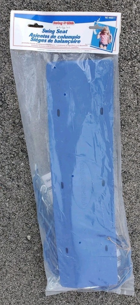 Swing-N-Slide Heavy Duty Belted Swing Seat Blue coated Chain NOS Sealed FREE S&H