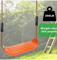 BeneLabel Heavy Duty Swing Seat with Carabiners, Playground Swing Set Accessorie