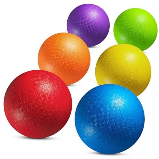 7-inch Dodgeballs For Kids & Adults (6 Pack) – Rubber 7-Inch – Pack of 6