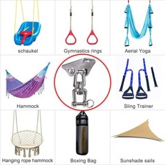 Lot of 2 SELEWARE HD 360° Swivel Swing Hangers Stainless Steel Yoga Punching Bag