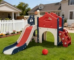 Little Tikes Outdoor Playset Slide Climber Red Blue White for Ages 1-4