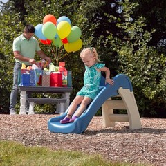 Tobogán infantil para interiores y exteriores, fácil agarre, escalera ancha, NEW