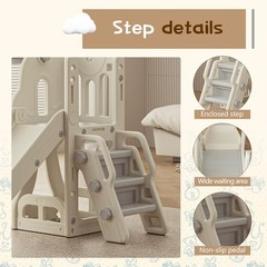 Toddler Slide,Kids Climber Slide with Storage Space and Non-Slip Steps,Indoor…
