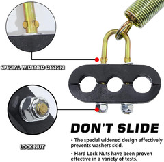 2PCS 25″ Tender Spring Kit with Hook & 3-in-1 Hose Holder for Semi Truck Trailer