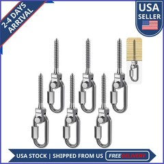 6 Pack M10 Heavy Duty Swing Hangers Stainless Steel 1800lb Capacity for Hammocks