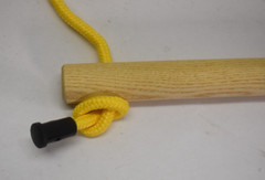 2 Pack Play Gym Wooden Bar Hanging Climbing Swing Stick Hanging Ring 15-1/2″