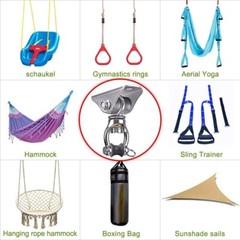Durable Stainless Steel Swing Mount Hardware – Supports Hammocks, Yoga, & More