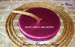 Hot Pink Sparkling Girls Fiberglass Tree Swing Seat (Seat Only) #001FIB-12D