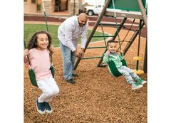 Lifetime 91079 Big Stuff Two-Slide Swing Set