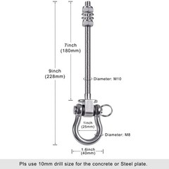 Heavy Duty Swing Hangers with Bearings – Set of 4 Stainless Steel 304 Hardware