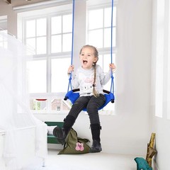 Kids Swing Seat, Blue Rope Set – Indoor & Outdoor Fun