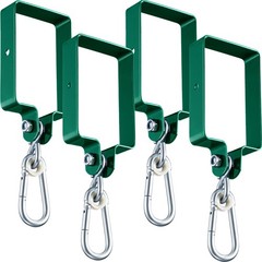 4 Pcs Metal Swing Set Accessories Includes Snap Hooks Brackets Attachments Sw…