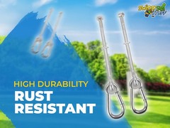 SWING SET STUFF INC. 3/8″ X 6″ SWING HANGER WITH SPRING CLIP equipment fun 0270