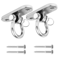 2Pcs 2000 lbs Load Capacity 304 Stainless Steel Swing Bracket Porch Swing Hangin