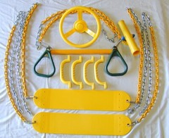 Swingset Swing Kit,belt swings,trapeze,play set accessories,Playground,PVC,66GYB