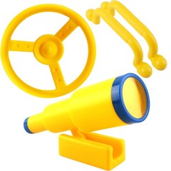 4 Pcs Kids Playground Accessories Playhouse Safety Handle Swingset Steering W…