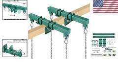 Durable Glider Swing Brackets 400lb Max Weight 2-Pack Waterproof Rust-Proof Iron