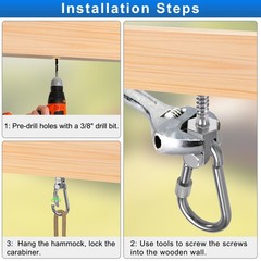 Swing Hanger 1500LB Capacity Heavy Duty Stainless Steel for Wood Beam – Porch