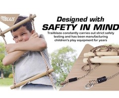 Wooden Rope Ladder for Kids – Playset Ladder for Ninja Warrior Obstacle Course