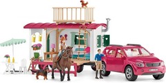 Horse Club – 113PC Interactive Camping Trip – Car and Camper Caravan Playset …