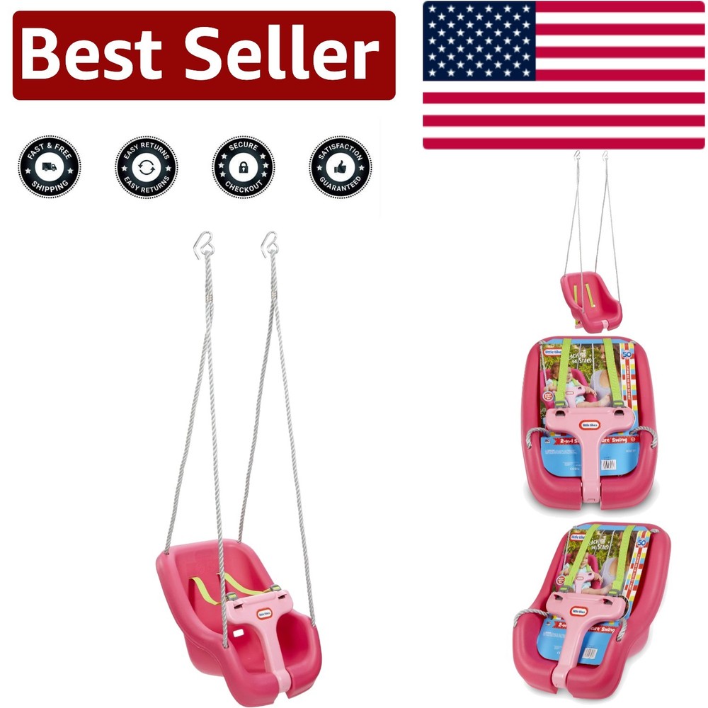 Snug ‘n Secure Magenta Swing – Perfect for Babies & Toddlers Up to 50 lbs