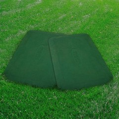 09-0012-PAIR-G Protective Rubber Mat For Swing Set of 2 Mats, Green